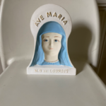 Buste plâtre Avé Maria Notre Dame de Lourdes vintage