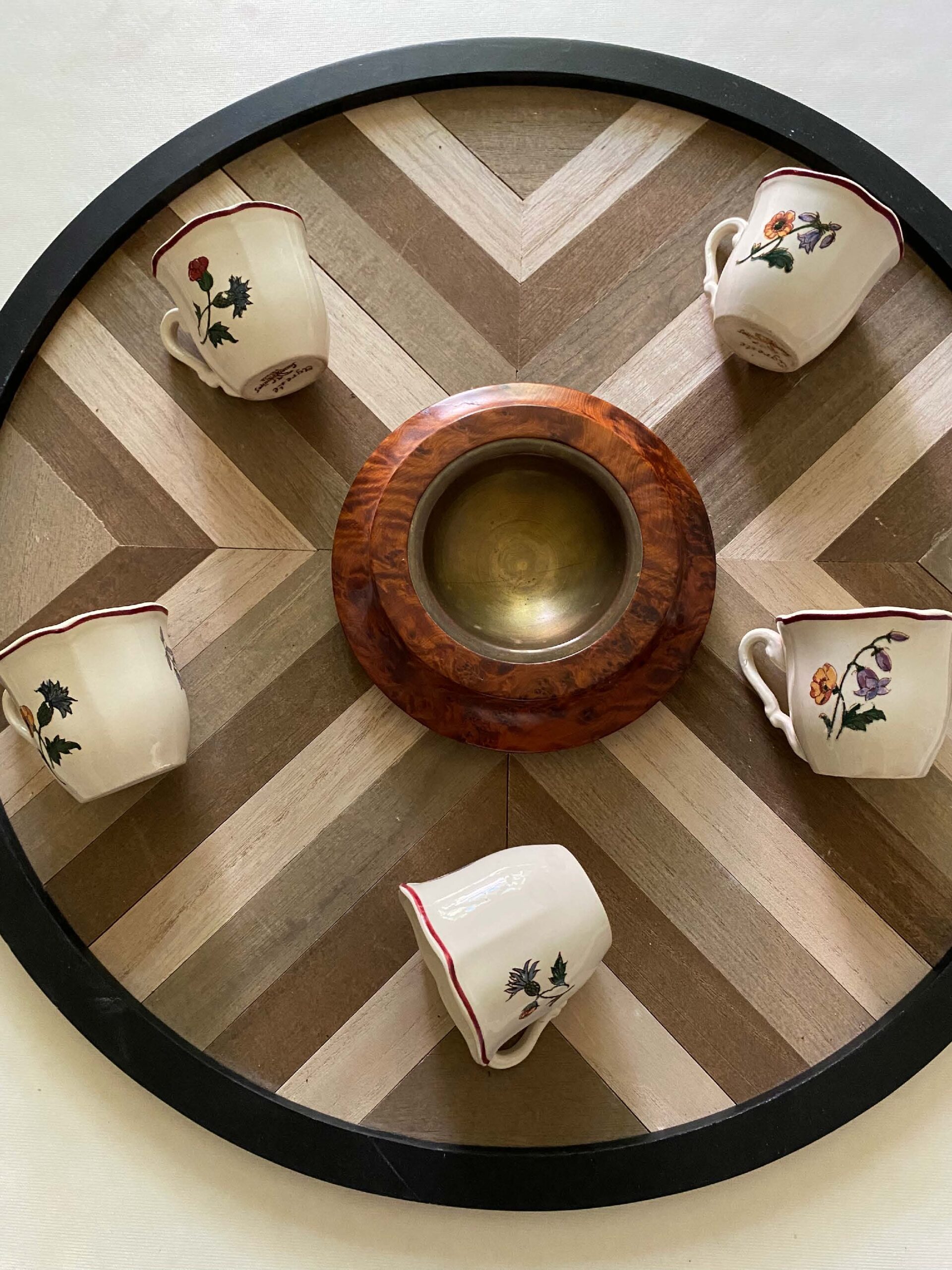 Vide poche cendrier loupe de l orme vintage