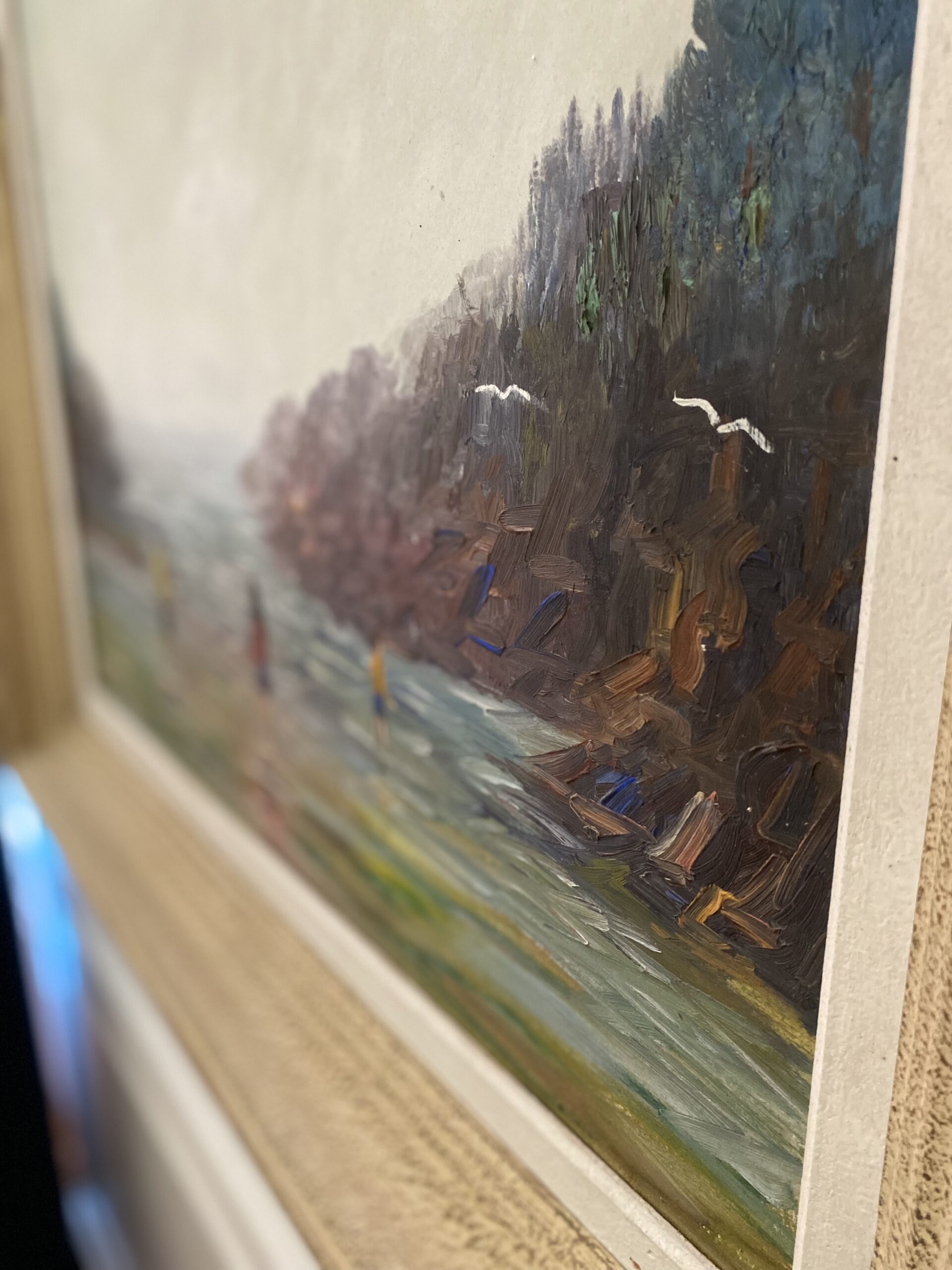 Tableau bord de mer vintage LARSONNEAU