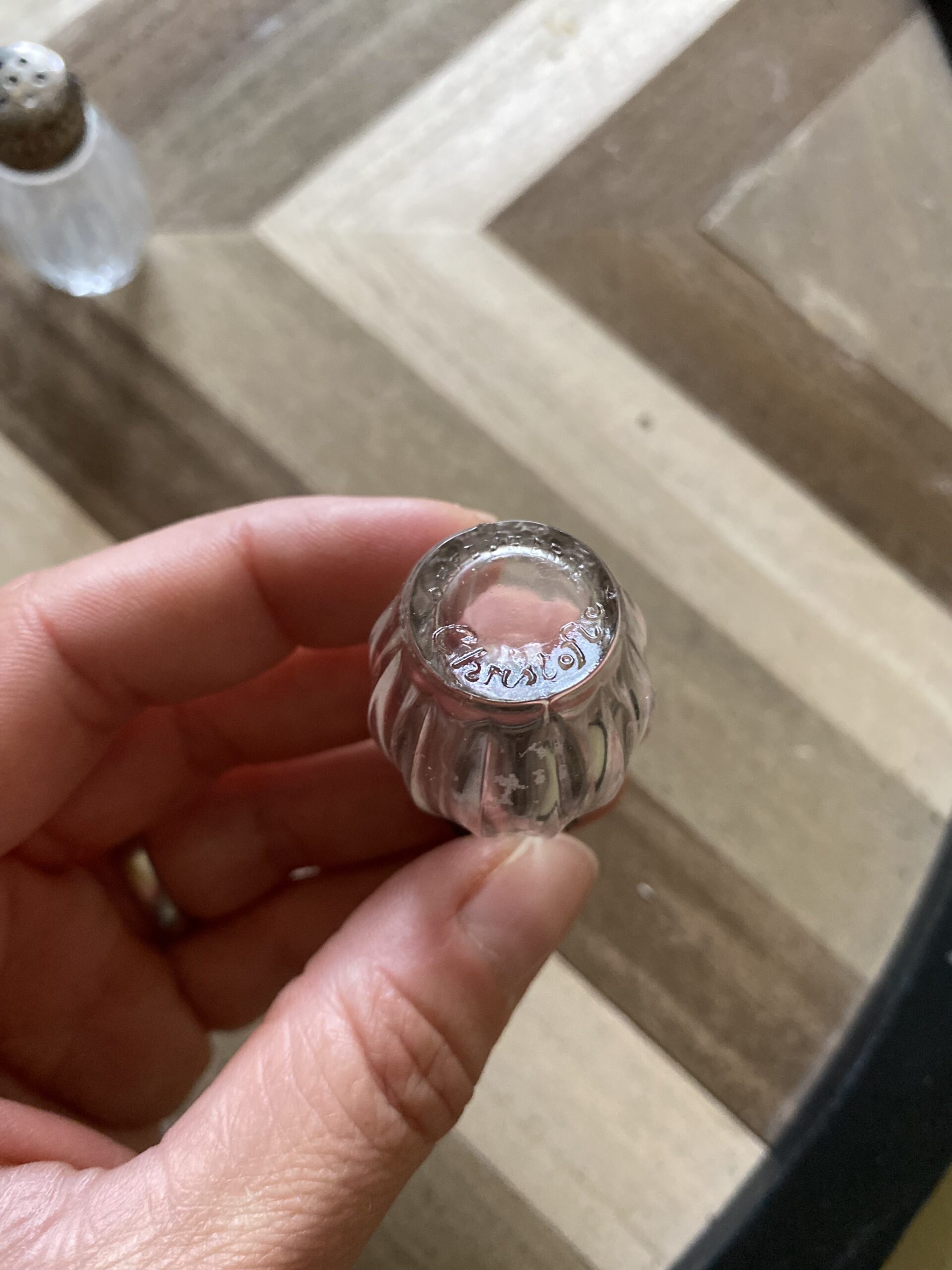 Salière boule de table Christofle vintage