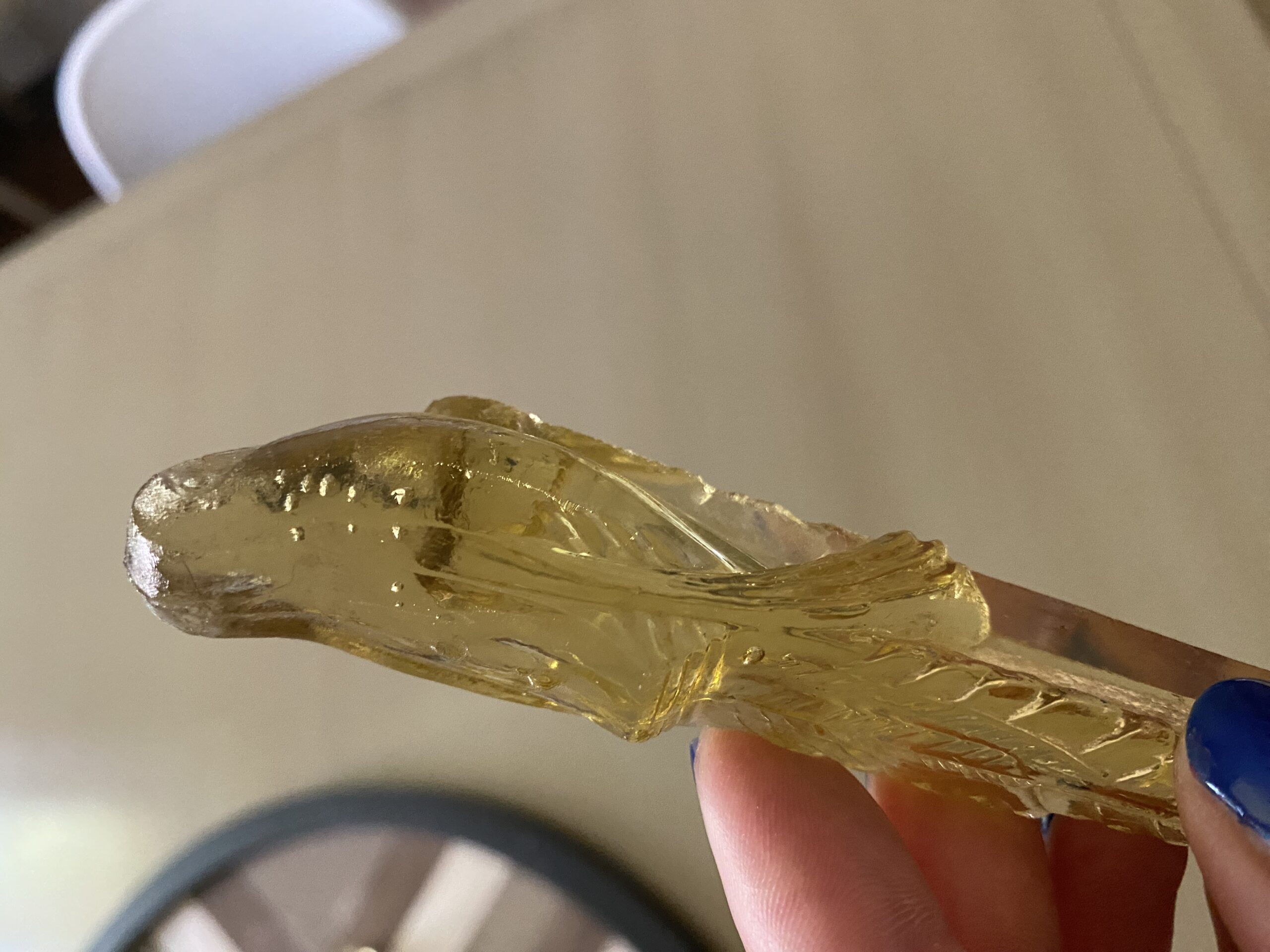 Porte couteaux oiseaux verre ocre