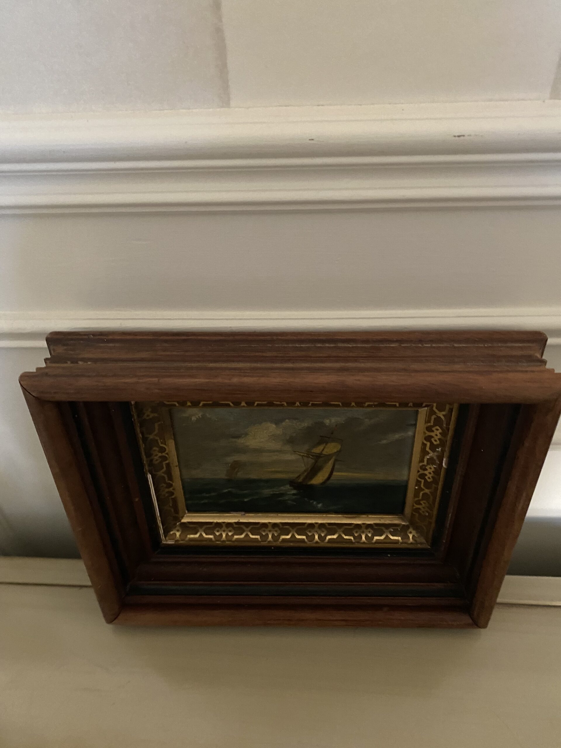 Tableau Marine ancienne Style pays du Nord