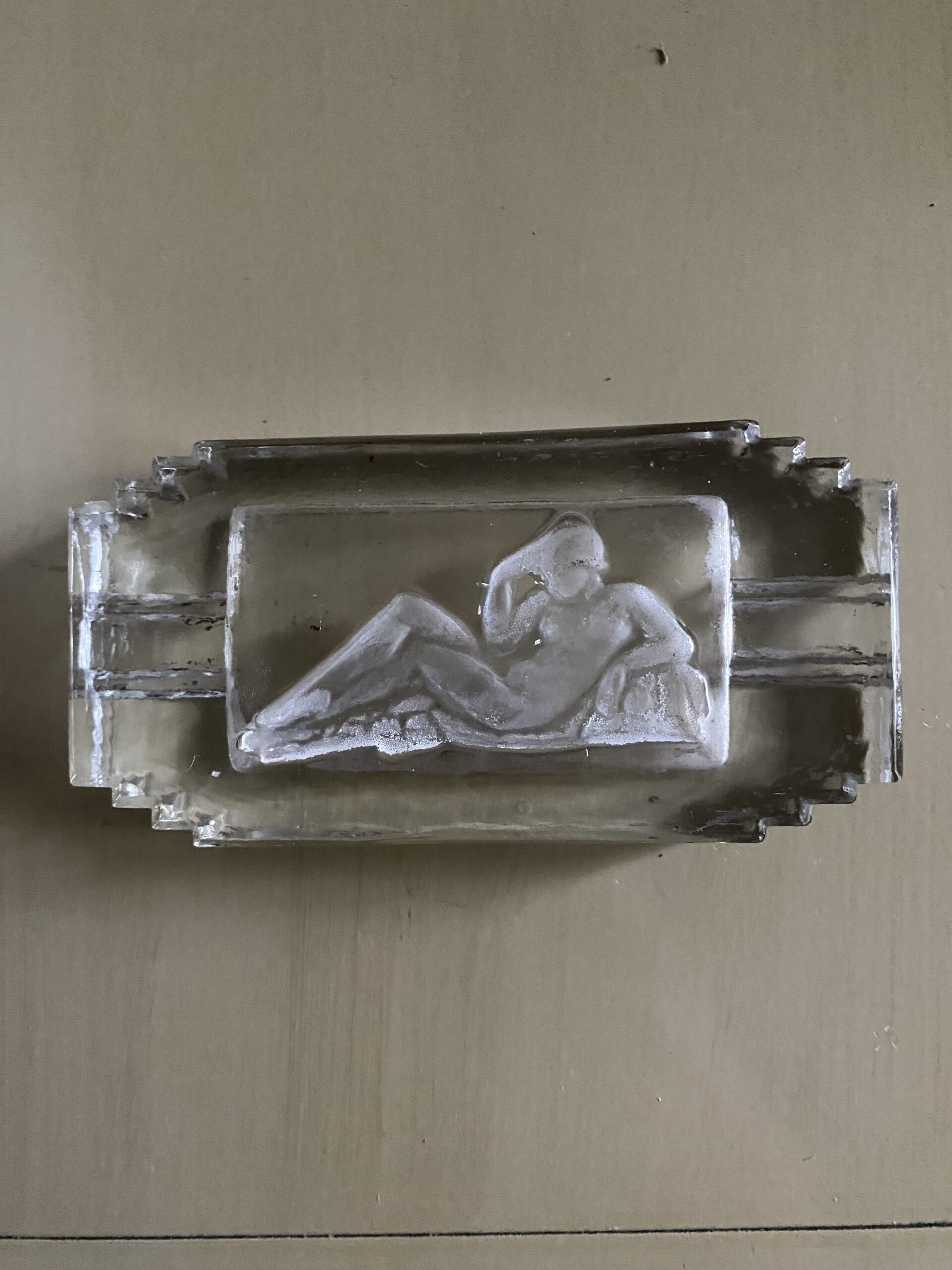 Cendrier baby foot style LALIQUE