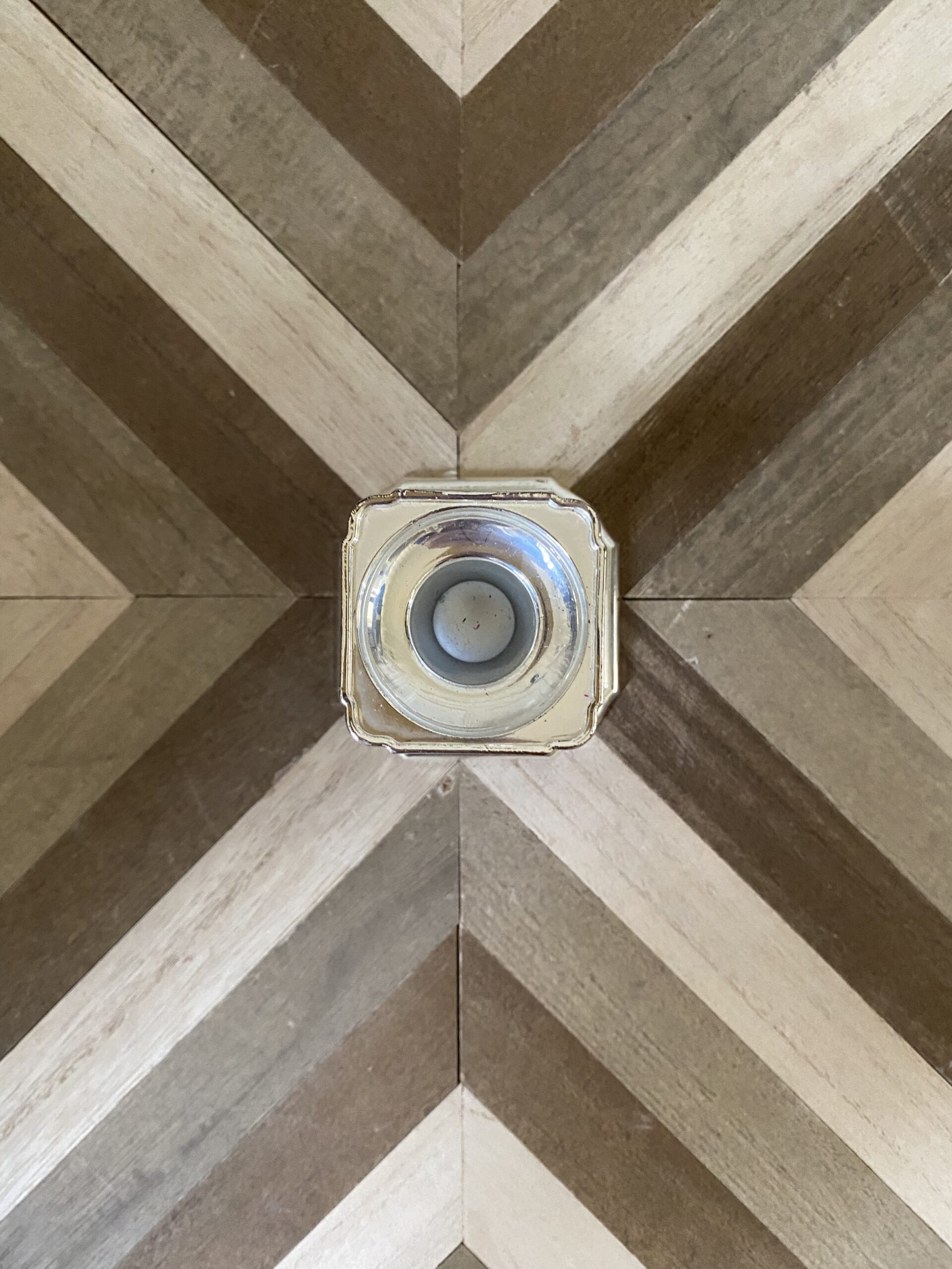 Bougeoir BMF Allemagne de l ouest vintage métal argenté