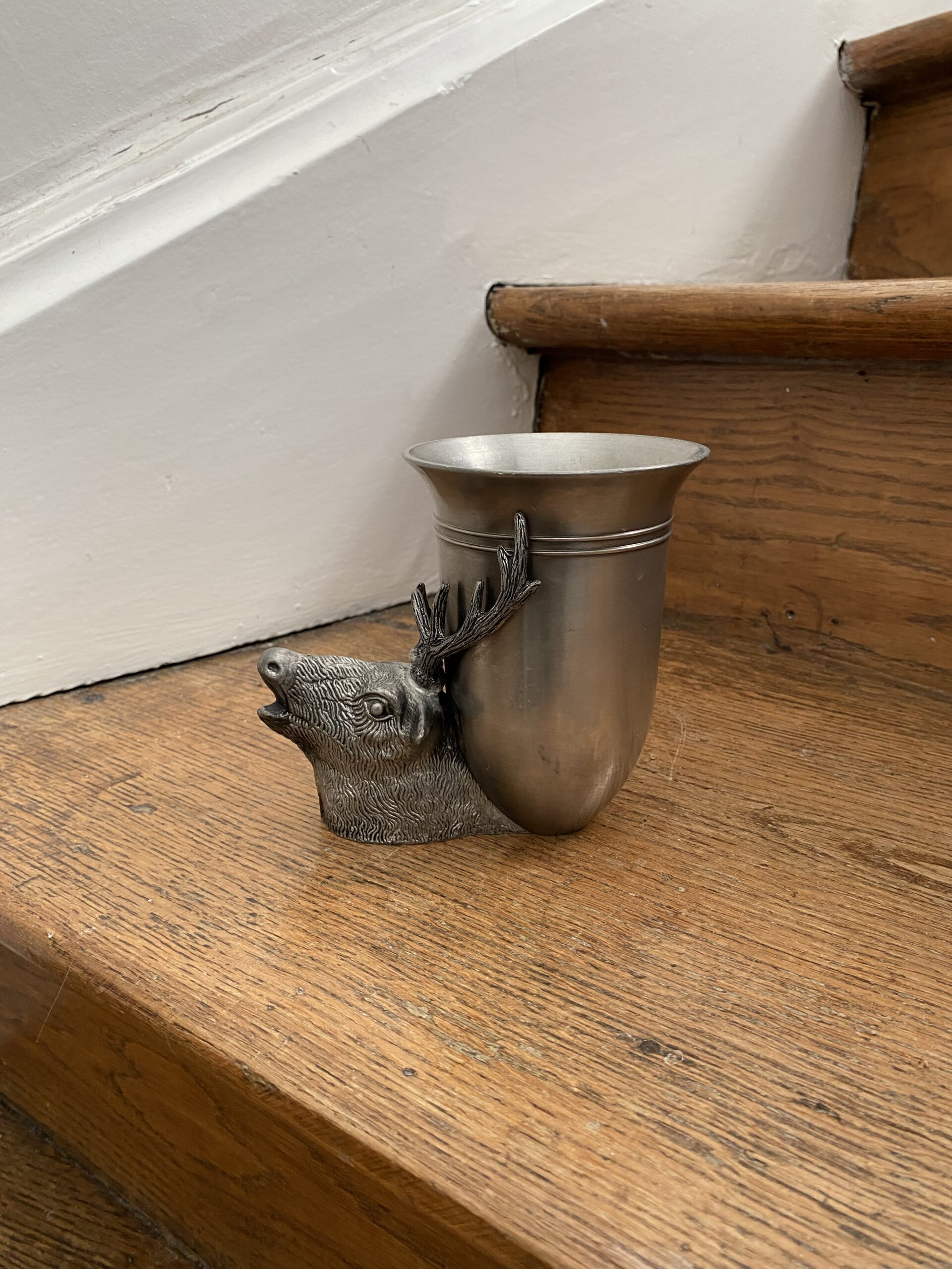Gobelet étain cerf allemand BMF ZINN chasse
