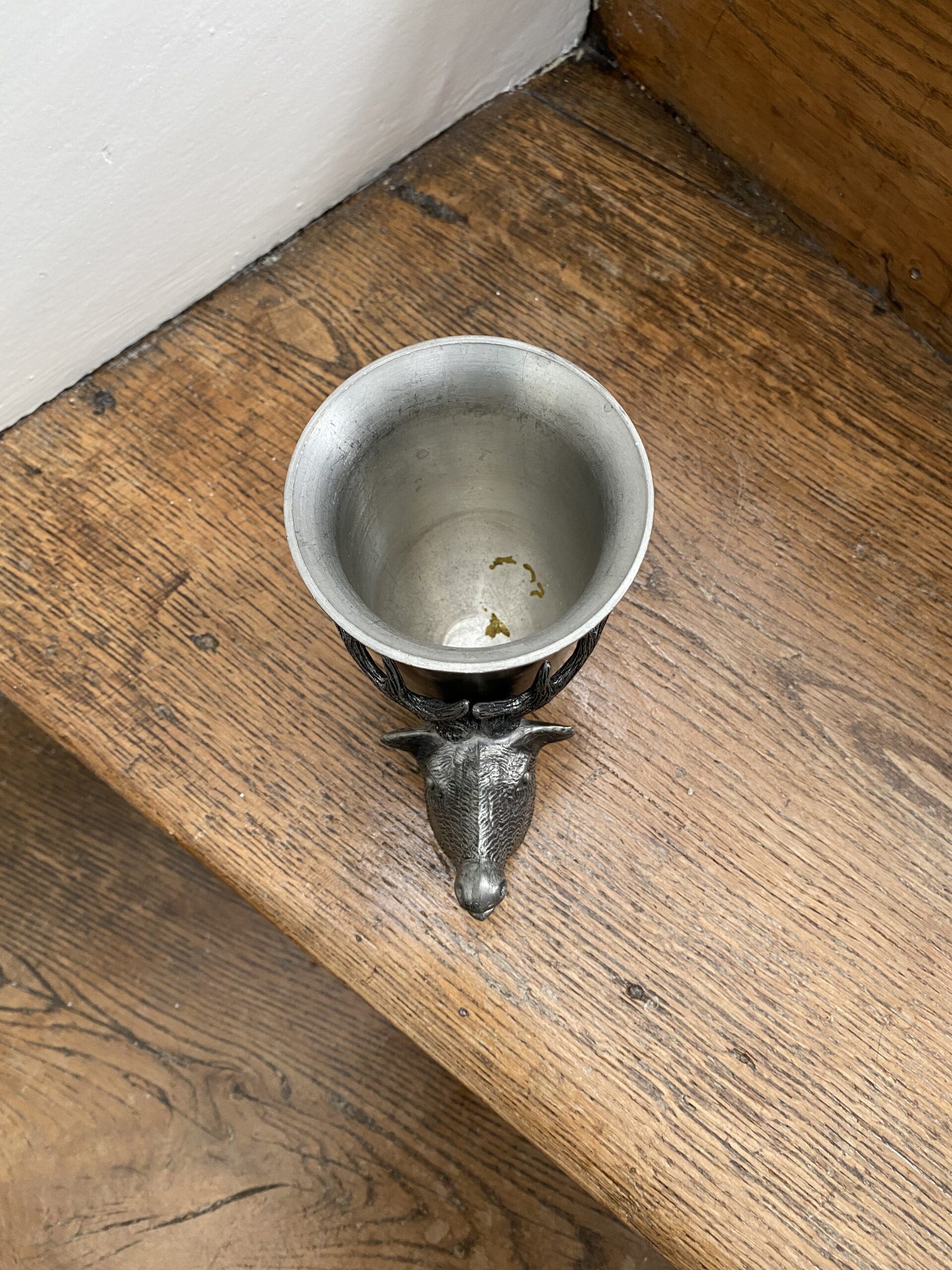 Gobelet étain cerf allemand BMF ZINN chasse