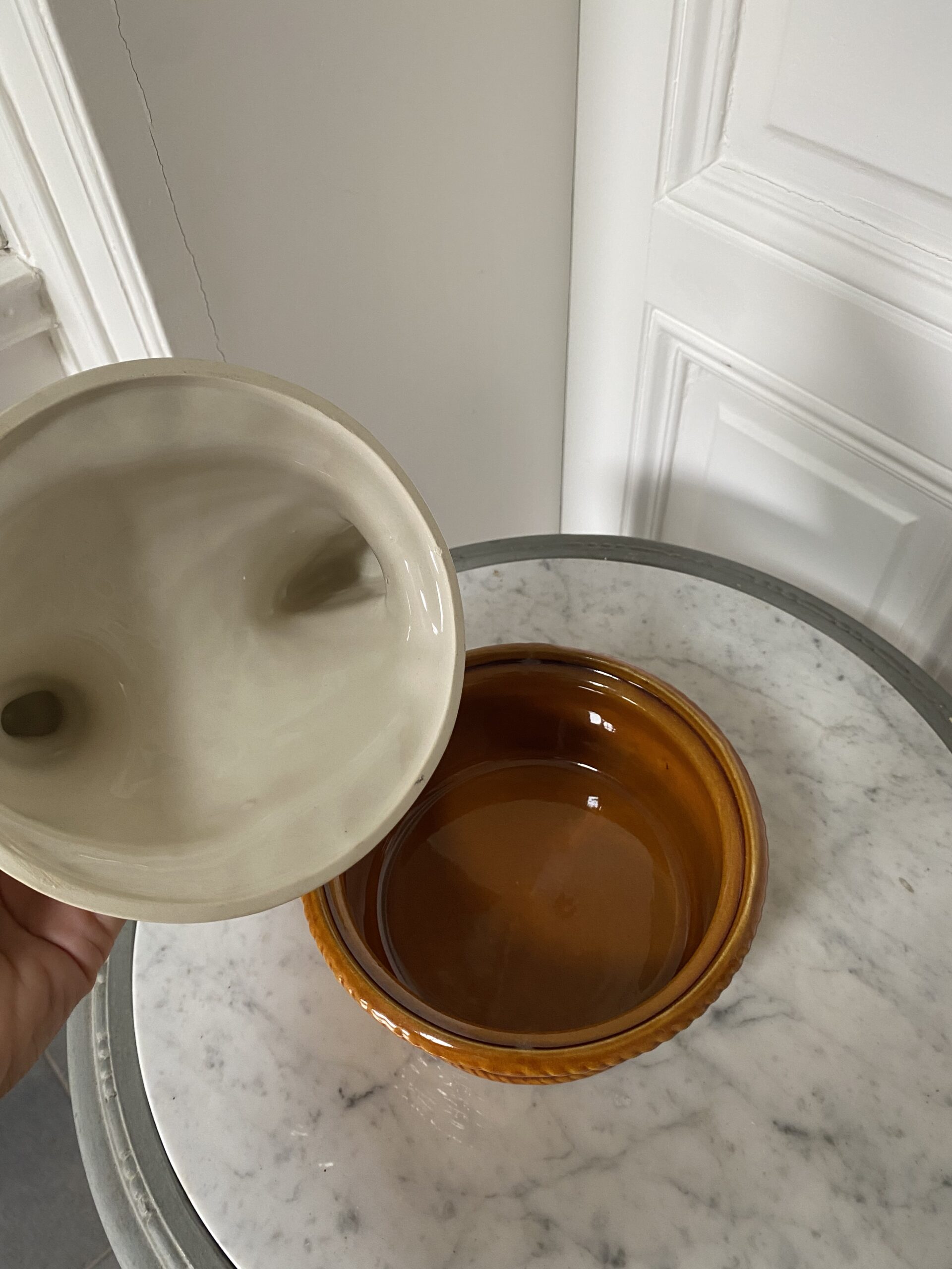 Terrine/bonbonnière poule vintage