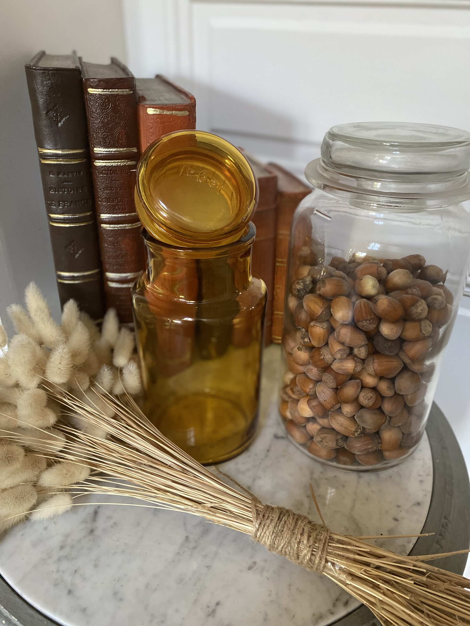 Ambiance automne à travers les objets colombe brocante